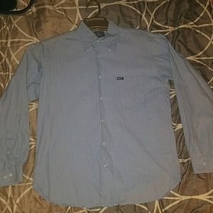 LRG long sleeve button-up collar shirt LiteBlue